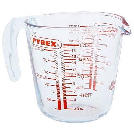 Pyrex Measuring Cup Set Classic Prepware (250 ml, 500 ml & 1 liter) -  3-Piece